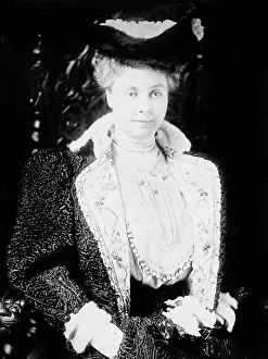 Second Wife Prints: Mrs. C.M. Depew seated, 1911. Creator: Bain News Service