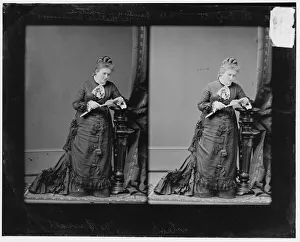 Pedestal Prints: Mrs Cornelia Adele Fassett (Artist) Painted The Electoral Commission'in U