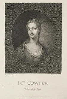 Early 19th Century Prints: Mrs. Cowper, Mother of the Poet, 1802. Creator: William Blake (British, 1757-1827)