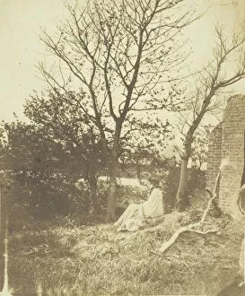 Mrs. Craik Seated Outdoors, 1850/59. Creators: Unknown, Benjamin Mulock