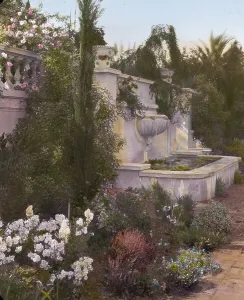 Mrs. Eldridge Merick Fowler house, 363 Grove Street, Pasadena, California, 1917. Creator: Frances Benjamin Johnston