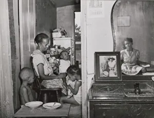 Charlady Gallery: Mrs. Ella Watson, a government charwoman... Washington, D.C. 1942. Creator: Gordon Parks
