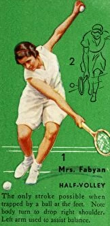 Arm Movement Gallery: Mrs. Fabyan - Half-Volley, c1935. Creator: Unknown