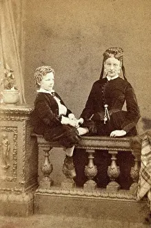 Mrs Farrell & son, c1880s. Creator: Unknown