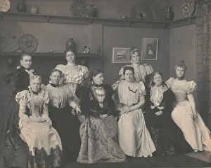 First Lady Prints: Mrs. Frances F. Cleveland and ladies of the cabinet