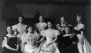 Cleveland Frances Prints: Mrs. Frances F. Cleveland and wives of