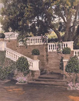 Mrs. Francis Lemoine Loring house, 700 South San Rafael Avenue, Pasadena, California, 1917. Creator: Frances Benjamin Johnston