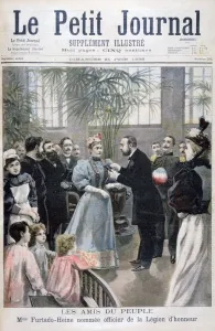 Mrs Furtado-Heine named Officer of the Legion of Honour, 1896. Artist: F Meaulle