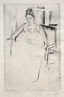 1844 1926 Prints: Mrs. Gardner Cassatt and Her Baby Seated near a Window