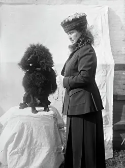 Dog Show Prints: Mrs Goff - Dog Show, 1915. Creator: Harris & Ewing