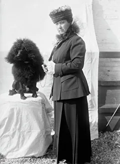 Dog Show Prints: Mrs Goff - Dog Show, 1915. Creator: Harris & Ewing