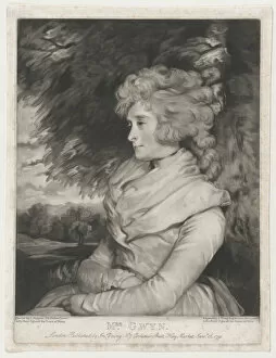 Mezzotint Gallery: Mrs. Gwyn, January 15, 1791. Creator: John Young
