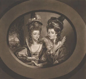 Sisters Collection: Mrs. Gwyn & Mrs. Bunbury in the Characters of The Merry Wives of Windsor, 1780