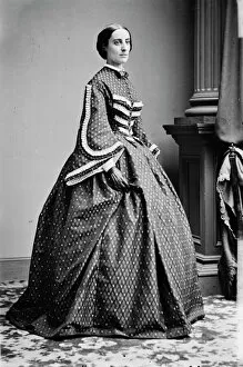 Skirt Gallery: Mrs. Henry Wager Halleck, between 1855 and 1865. Creator: Unknown