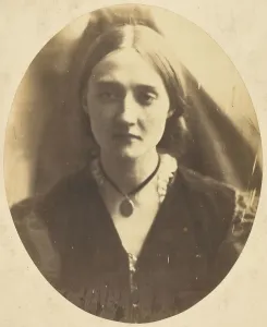 Locket Prints: Mrs. Herbert Fisher, 1864. Creator: Julia Margaret Cameron