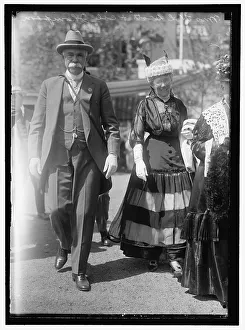 Gathered Prints: Mrs. Hugh L. Scott with Colonel Thompson