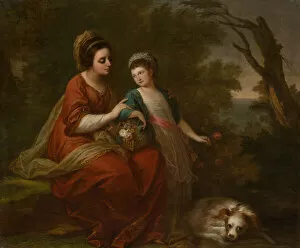 Angelica Kaufmann Collection: Mrs. Hugh Morgan and Her Daughter, c. 1771. Creator: Angelica Kauffman