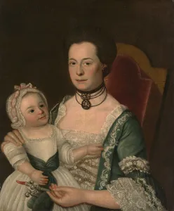 Johnston Prints: Mrs. Jacob Hurd and Child, ca. 1762. Creator: William Johnston