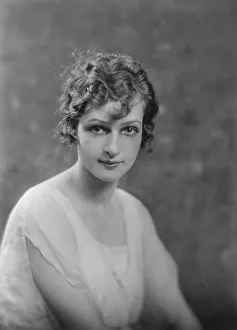 Curly Hair Prints: Mrs. Jacques Boyriven, portrait photograph, 1918 July 19. Creator: Arnold Genthe