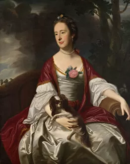 Heiress Gallery: Mrs. Jerathmael Bowers, ca. 1763. Creator: John Singleton Copley
