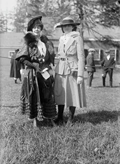 Socialites Prints: Mrs. Joe Widener & Fifi, between c1915 and c1920. Creator: Bain News Service