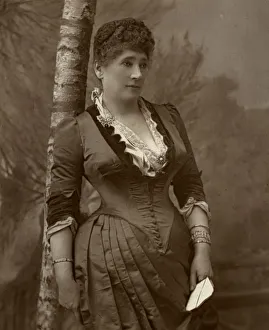 Mrs John Wood, British actress and theatre manager, 1888. Artist: Ernest Barraud Mrs John Wood, British actress and theatre manager, 1888. Artist: Ernest Barraud