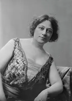 Beadwork Prints: Mrs. La Barre, portrait photograph, 1918 May 17. Creator: Arnold Genthe