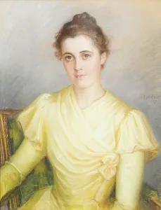 Kind Prints: Mrs Lamberg, née Kjellberg, 1897. Creator: Albert Edelfelt