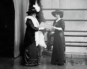 Presentation Prints: Mrs. Linthicum and Mrs. Stephen [i.e. Steven] Ayres, (1912?). Creator: Bain News Service