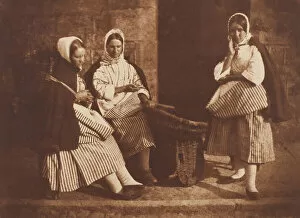 Adamson Gallery: Mrs. Logan and Two Unknown Women, Newhaven, 1843 / 47, printed c. 1916