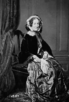 Skirt Gallery: Mrs. Lydia H. Sigourney, between 1855 and 1865. Creator: Unknown