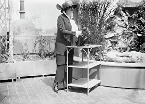 Mrs. Malcolm Strauss and pet, between c1910 and c1915. Creator: Bain News Service