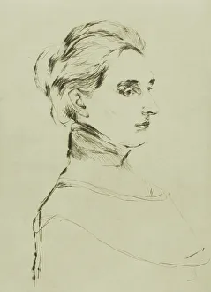 Sullen Prints: Mrs. Marie Linde, 1902. Creator: Edvard Munch