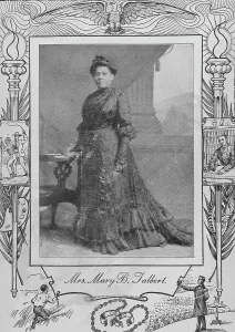 Booker T Prints: Mrs. Mary B. Talbert [recto], 1902. Creator: Unknown