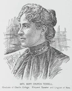 Civil Rights Prints: Mrs. Mary Church Terrell; Graduate of Oberlin College; Eloquent speaker and linguist of note