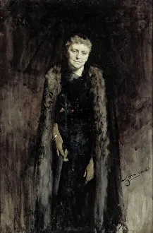 Zorn Anders Prints: Mrs. Morewood, 1883. Creator: Anders Leonard Zorn