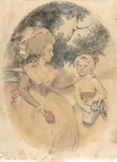 Dowman Gallery: Mrs. Morgan and her Child, 1785. Creator: John Downman