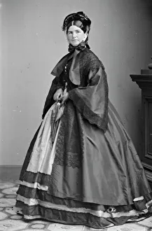 Cage Crinoline Prints: Mrs. N. P. Banks, between 1855 and 1865. Creator: Unknown