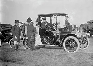 Chauffeur Prints: Mrs. Nicholas Longworth Sitting In Door of Auto; with Mrs