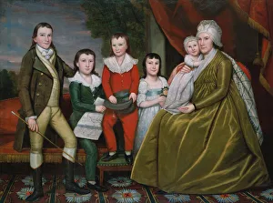 Ralph Prints: Mrs. Noah Smith and Her Children, 1798. Creator: Ralph Earl