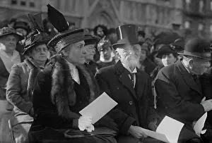 Mrs. Oscar Straus, Oscar Straus, 1915. Creator: Bain News Service