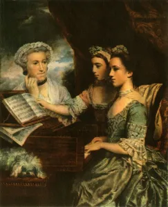 Charlotte Collection: Mrs Paine and her Daughters, c1767, (1942). Creator: Sir Joshua Reynolds