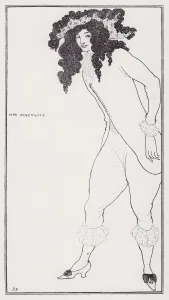 Publishing House Gallery: Mrs. Pinchwife, from The Savoy No. 8, 1896. Creator: Aubrey Beardsley