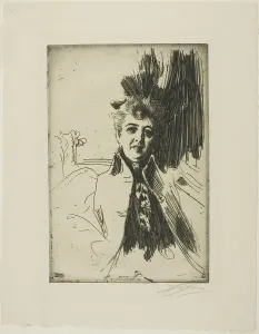 Businesswoman Prints: Mrs. Potter Palmer, 1896. Creator: Anders Leonard Zorn