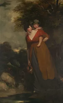 John Hoppner Gallery: Mrs. Richard Brinsley Sheridan (Hester Jane Ogle, 1775 / 76-1817) and Her Son...). Creator