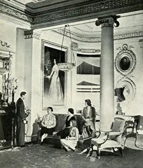Queen Consort Elizabeth Prints: Mrs. Roosevelt at the Palace, October 1942, (1947). Creator: Unknown