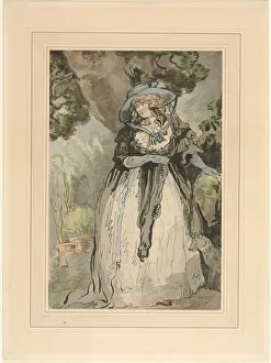 Mrs. Samuel Howitt, 1700s. Creator: George Murgatroyd Woodward (British, 1760-1809)