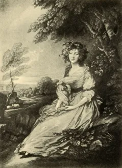 Sheridan Prints: Mrs. Sheridan, c1785, (1942). Creator: Gainsborough Dupont
