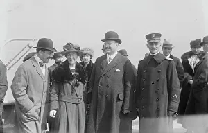 Us Navy Prints: Mrs. Sims, Hylan, Adm. Burrage, between c1915 and c1920. Creator: Bain News Service