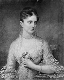 Huntington Prints: Mrs. Sylvester Dering, 1878. Creator: Daniel Huntington